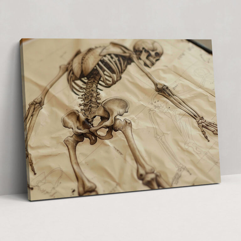Anatomy Canvas Print - Leonardo Da Vinci, Canvas, Canvas Print, Wall Decoration