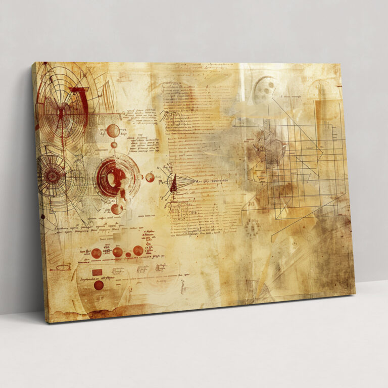 Codex Atlanticus Canvas Print - Leonardo Da Vinci, Leonardo Da Vinci, Wall Decoration, Canvas Wall Art