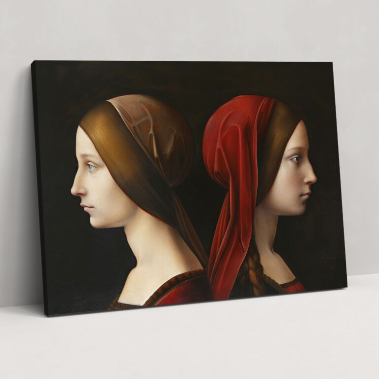 Ginevra De' Benci Canvas Print - Leonardo Da Vinci, Wall Art, Leonardo Da Vinci, Home Decoration