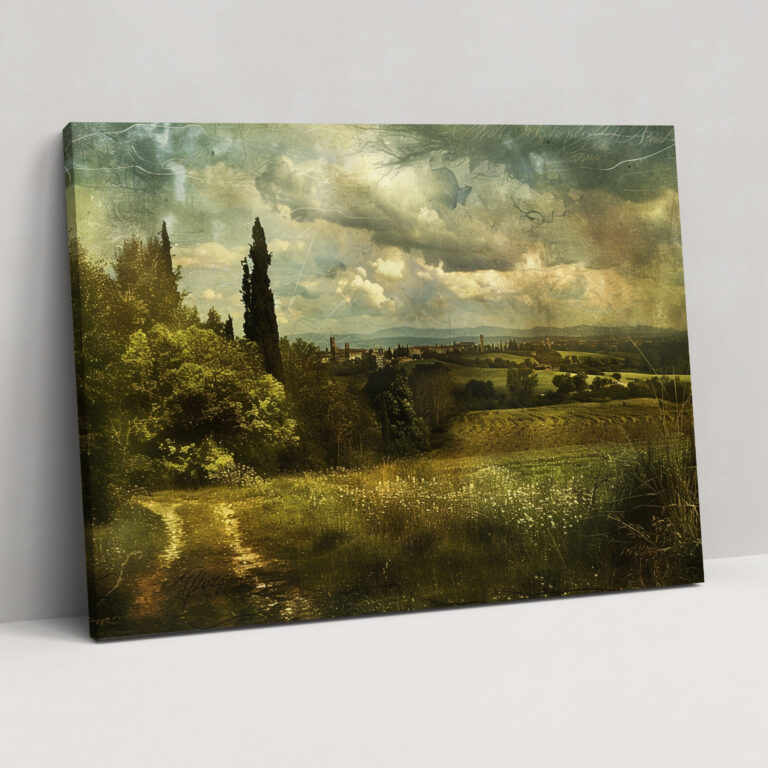 Leonardo Da Vinci Wall Decoration - Renaissance Countryside Canvas Print - Leonardo Da Vinci, Leonardo Da Vinci, Home Decoration, Wall Decoration