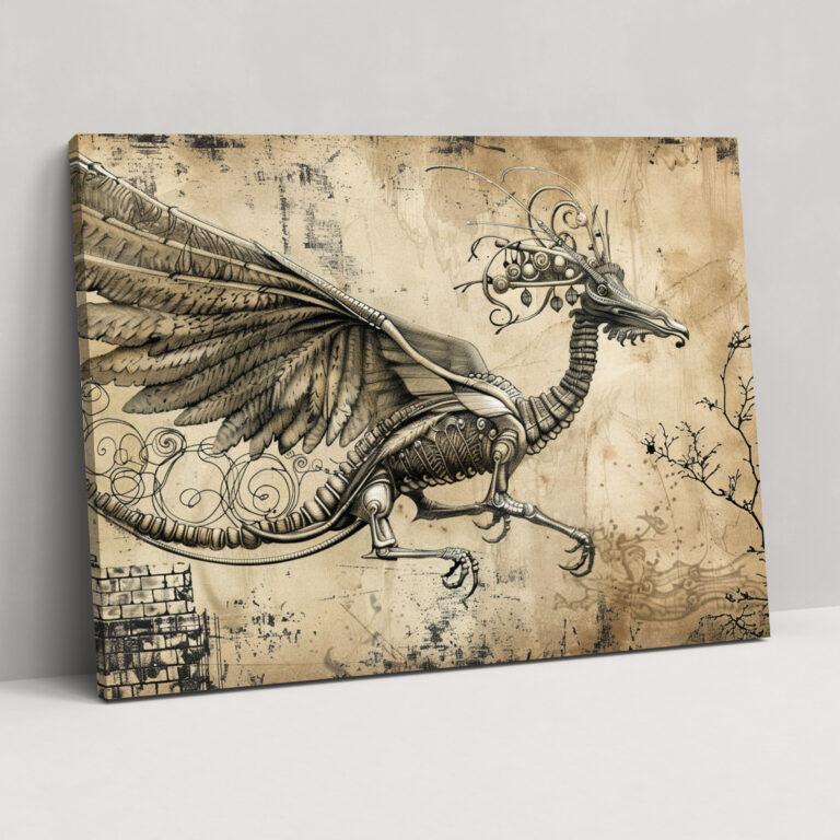 Leonardo Da Vinci Wall Art - Mythological Creatures Canvas Print - Leonardo Da Vinci, Canvas Wall Art, Canvas, Wall Art