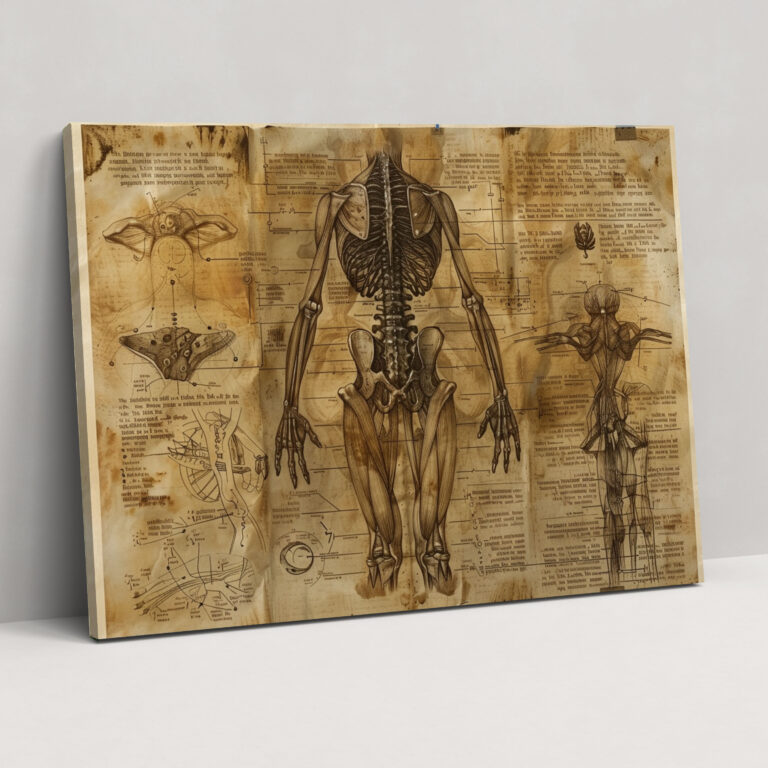 Surreal Anatomy Leonardo Da Vinci Wall Decoration - Leonardo Da Vinci, Home Decoration, Canvas, Wall Decoration