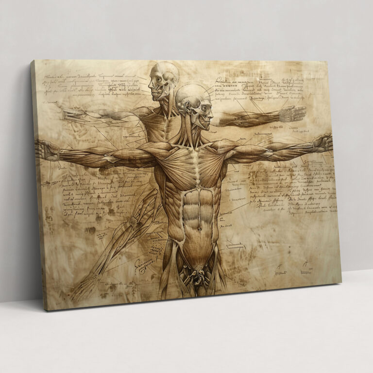 Leonardo Da Vinci Wall Decoration - Leonardo Da Vinci, Canvas Wall Art, Canvas Print, Home Decoration
