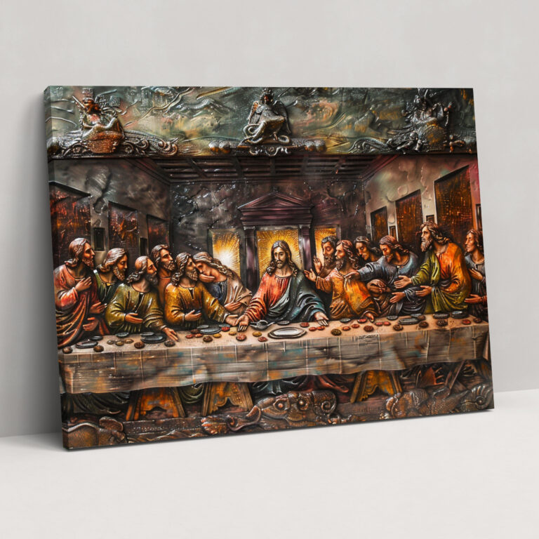Last Supper Masterpiece Wall Decoration - Leonardo Da Vinci, Canvas Wall Art, Canvas, Home Decoration