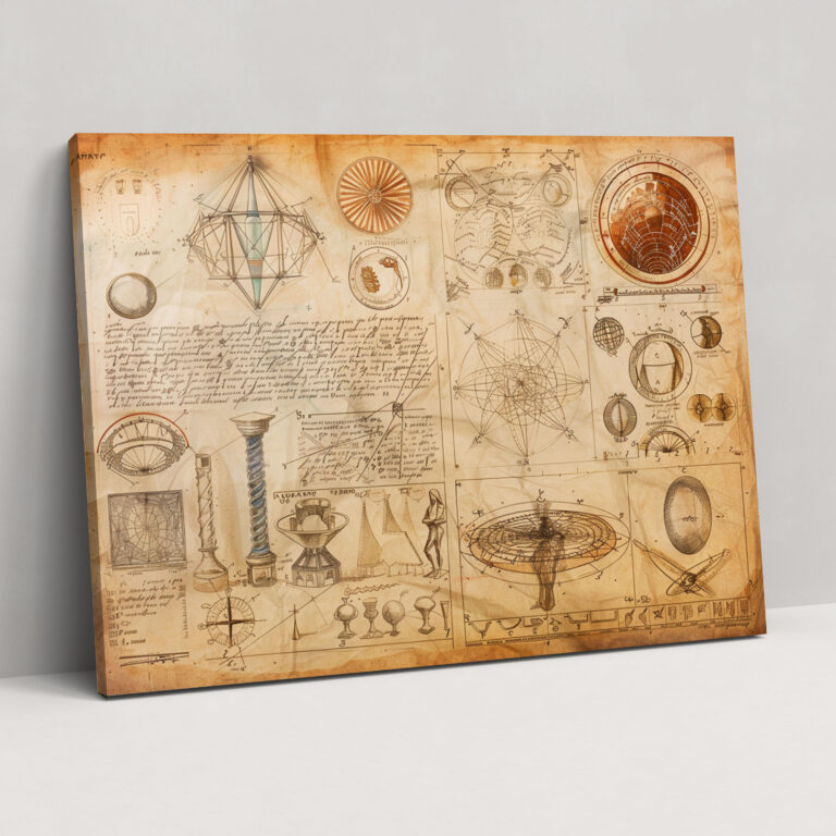 Leonardo Da Vinci Wall Art Canvas Print - Leonardo Da Vinci, Canvas Wall Art, Leonardo Da Vinci, Home Decoration
