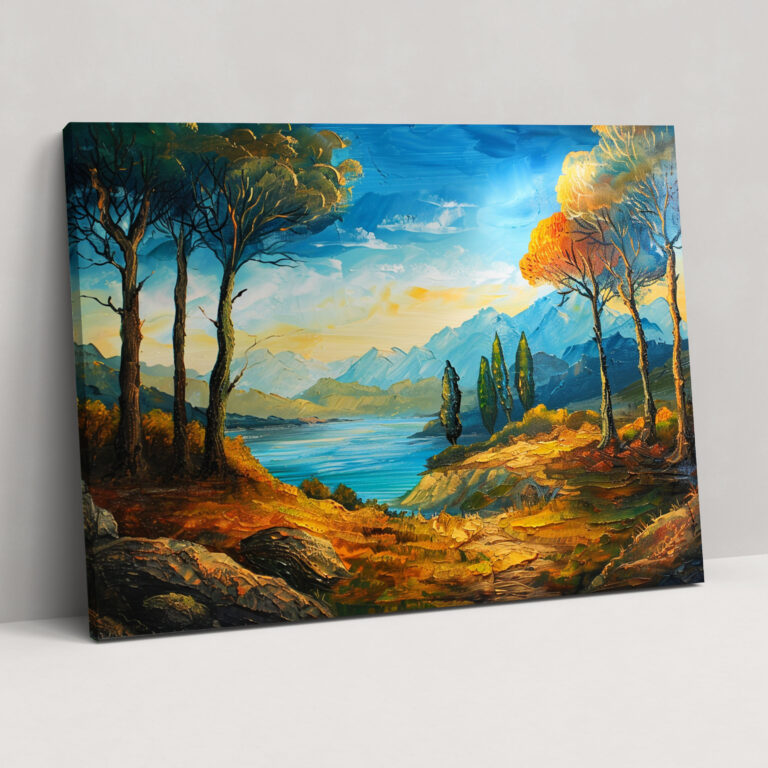 Classic Landscape Canvas Print - Leonardo Da Vinci, Wall Decoration, Leonardo Da Vinci, Wall Art