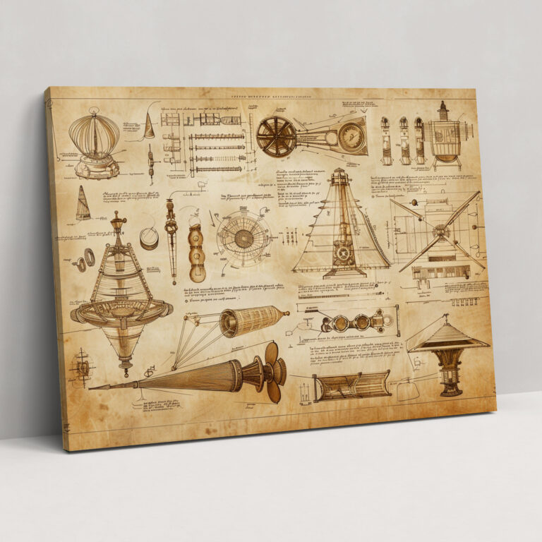 Leonardo Da Vinci Wall Art - Leonardo Da Vinci, Canvas Print, Canvas, Leonardo Da Vinci