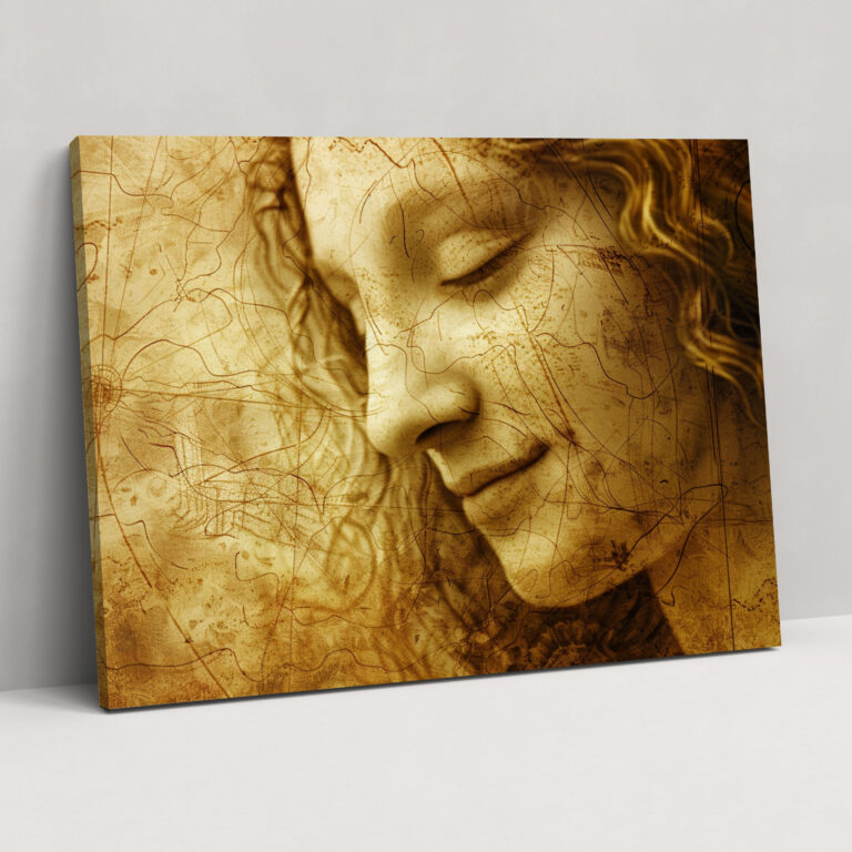 Leonardo Da Vinci Wall Decoration - Enigmatic Smile Canvas Print - Leonardo Da Vinci, Canvas Wall Art, Leonardo Da Vinci, Canvas Print