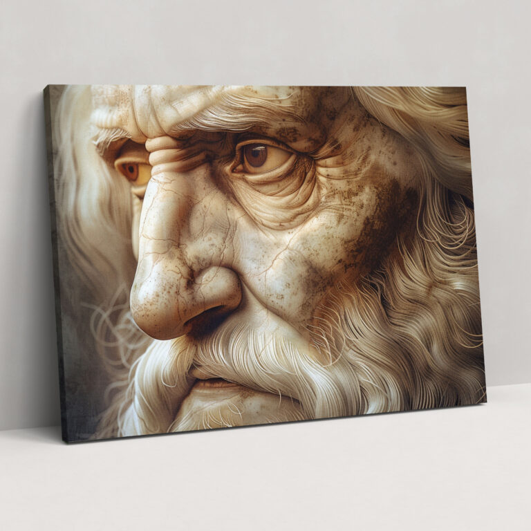 Leonardo Da Vinci Wall Art - Historical Portraits Canvas Print - Leonardo Da Vinci, Home Decoration, Canvas, Canvas Print