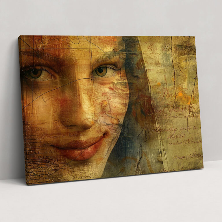 Leonardo Da Vinci Enigmatic Smile Wall Art - Leonardo Da Vinci, Canvas Wall Art, Wall Art, Leonardo Da Vinci
