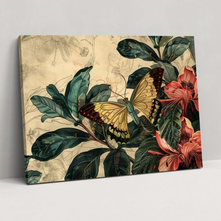 Botanical Leonardo Da Vinci Canvas Print - Leonardo Da Vinci, Home Decoration, Canvas Wall Art, Wall Art