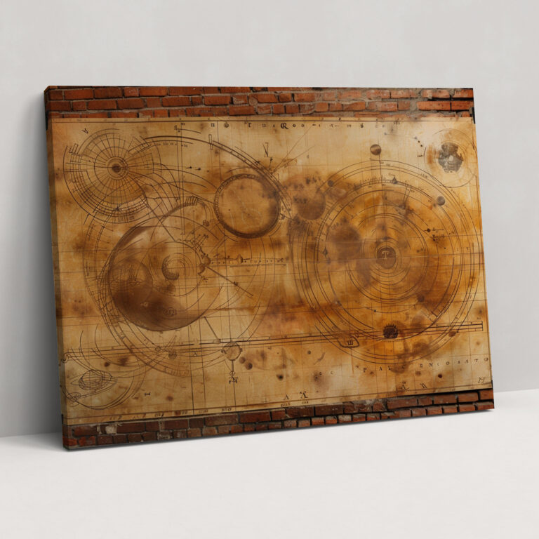 Celestial Leonardo Da Vinci Wall Art - Leonardo Da Vinci, Wall Decoration, Wall Art, Canvas