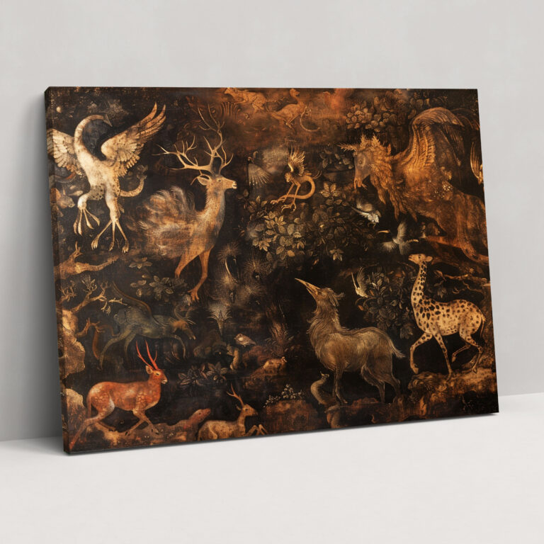 Mythological Creatures Leonardo Da Vinci Canvas Print - Leonardo Da Vinci, Wall Decoration, Canvas Print, Canvas