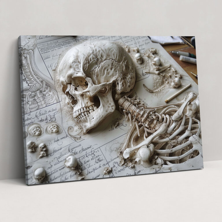 Renaissance Anatomical Sketches Wall Art - Leonardo Da Vinci, Canvas Wall Art, Canvas, Home Decoration
