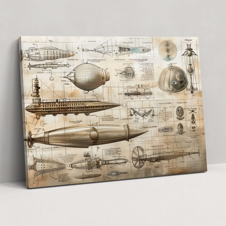 Innovative Designs Canvas Print - Leonardo Da Vinci, Wall Art, Leonardo Da Vinci, Canvas Print