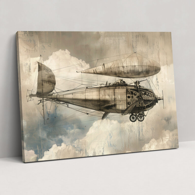 Aerial Inventions Canvas Print - Leonardo Da Vinci, Canvas, Canvas Print, Wall Decoration