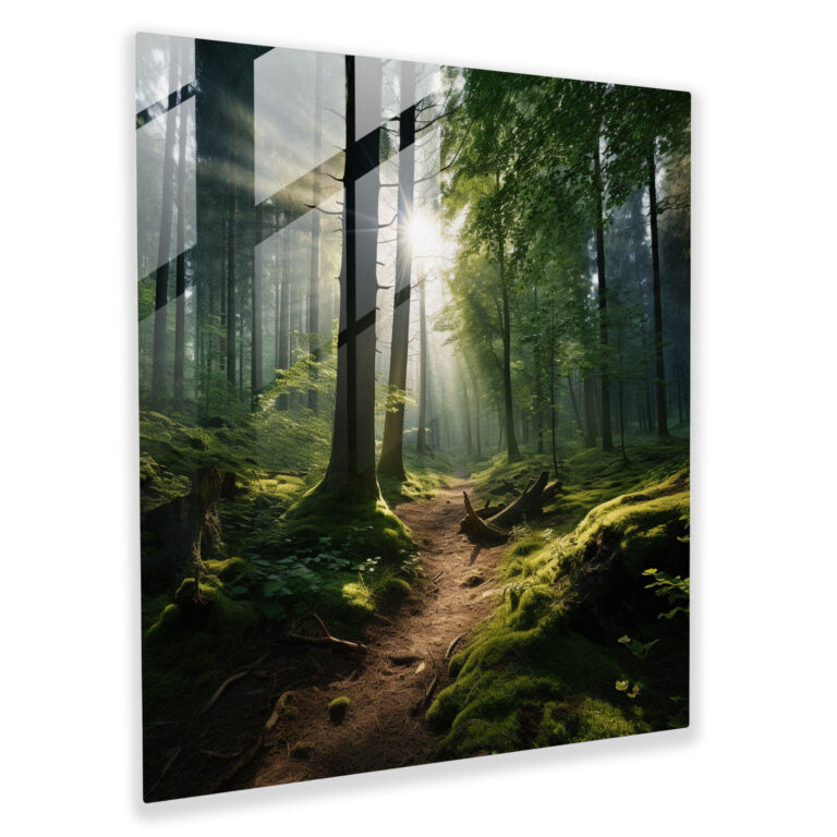 Lenticular Glass Print - Enchanting Forest - Lenticular, Glass Wall Art, Glass Art, Modern Art