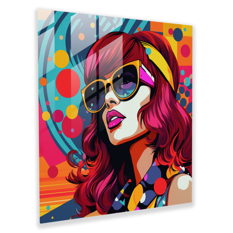 Lenticular Glass Print - Pop Art Glass Wall Art - Lenticular, Home Decoration, Illustration, Glass Print