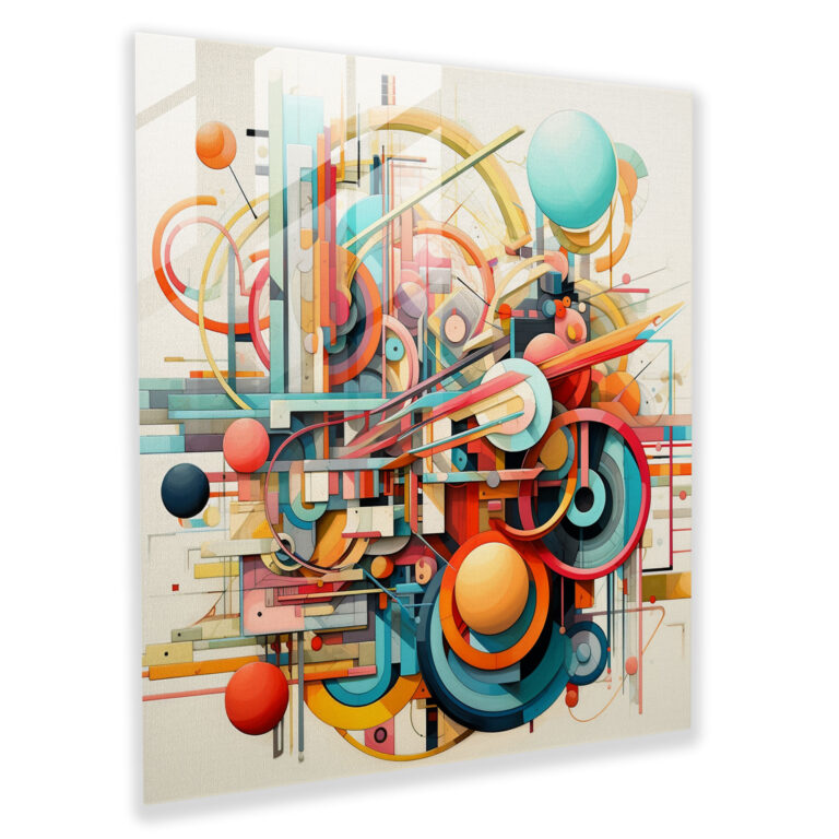 Lenticular Glass Print - Abstract Geometric Glass Wall Art - Lenticular, Wall Decoration, Glass Art, Modern Art