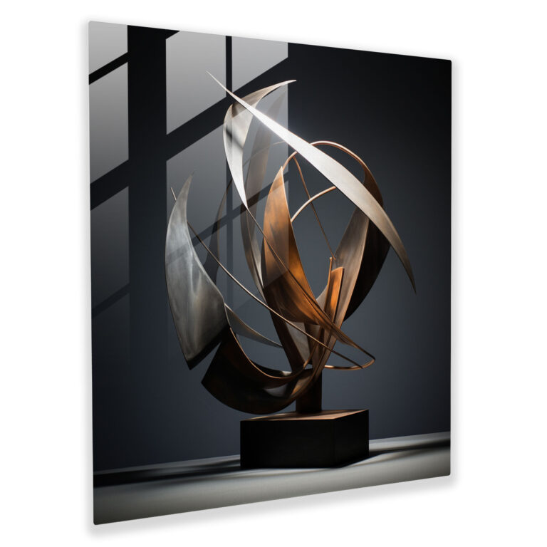 Lenticular Glass Print - Expressive Abstract Glass Wall Art - Lenticular, Glass Wall Art, Shapes, Lenticular