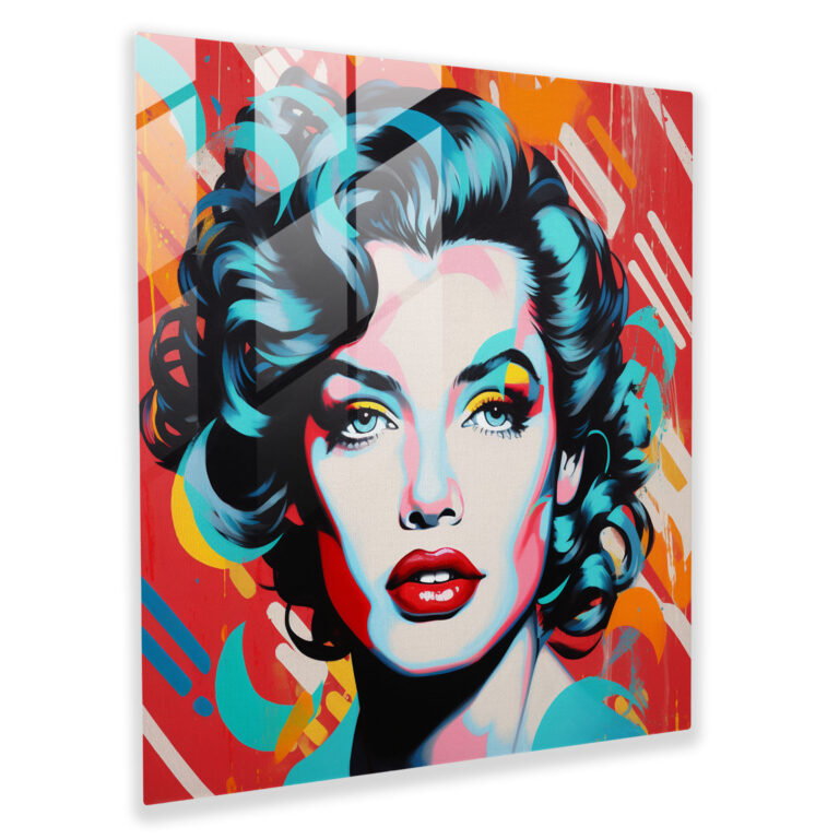 Lenticular Glass Print - Pop Art Icon - Lenticular, Pop Art Portrait, Glass Art, Lenticular