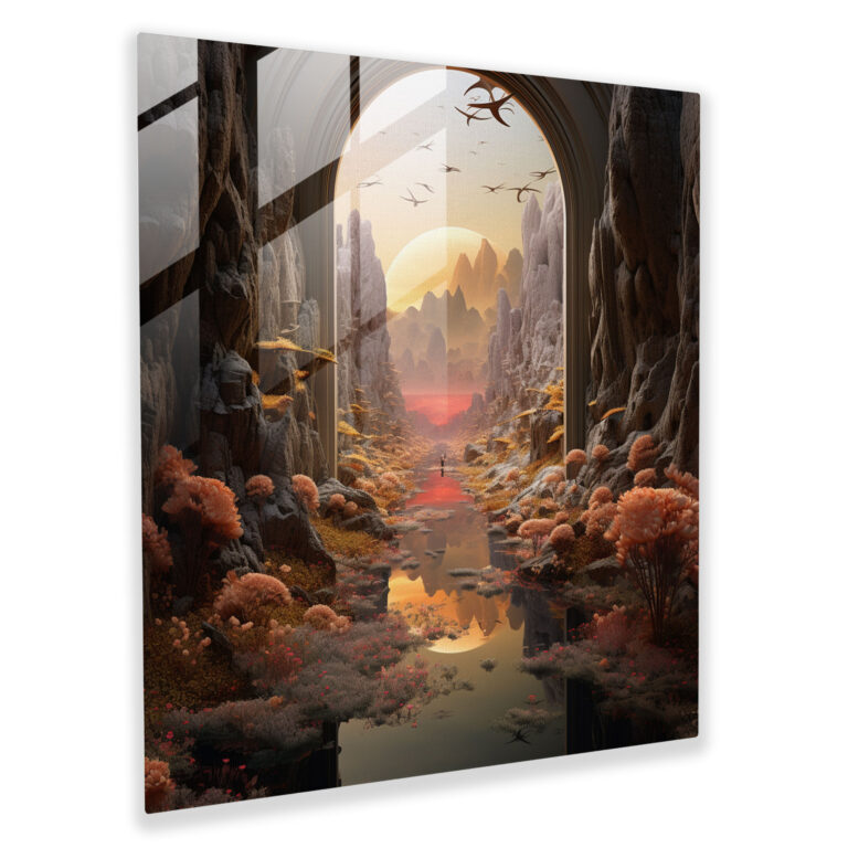 Home Decoration - Surreal Lenticular Glass Print - Lenticular, Lenticular, Intriguing, Glass Wall Art