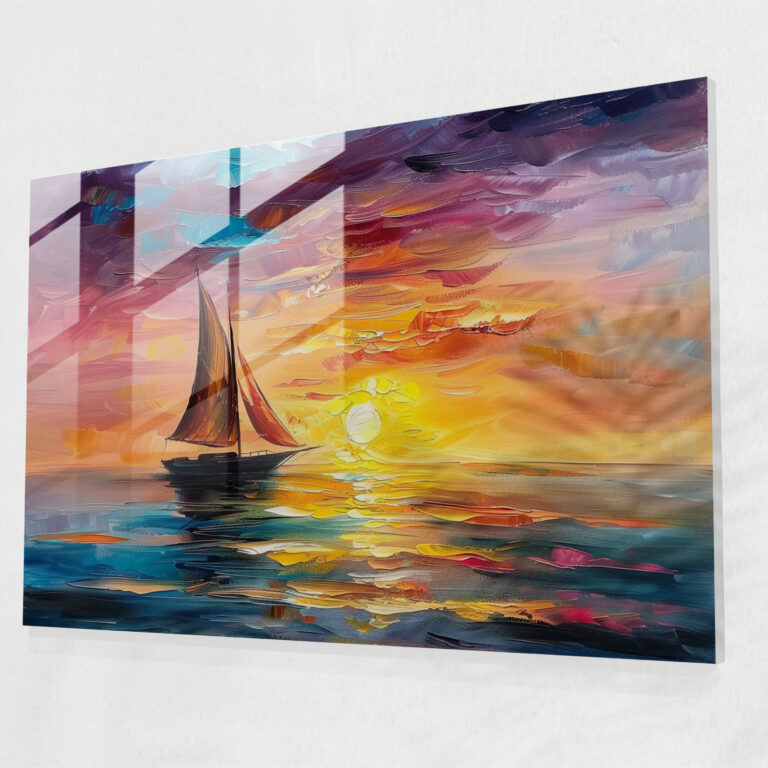 Seaside Glow Glass Wall Art - Leonid Afremov, Glass Wall Art, Glass Print, Modern Art