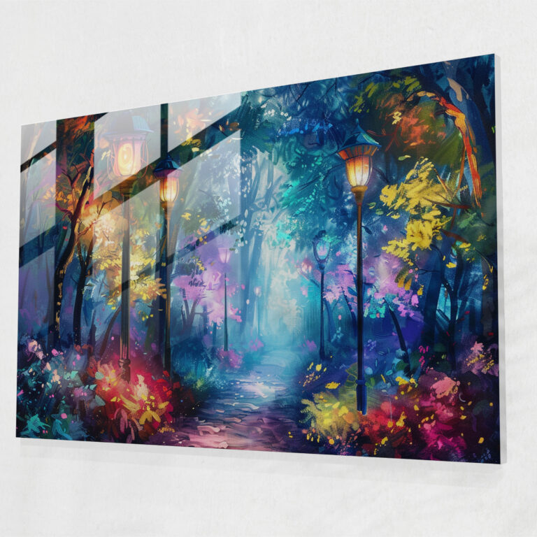 Enchanted Path Glass Print Modern Art - Leonid Afremov, Wall Decoration, Glass Print, Leonid Afremov