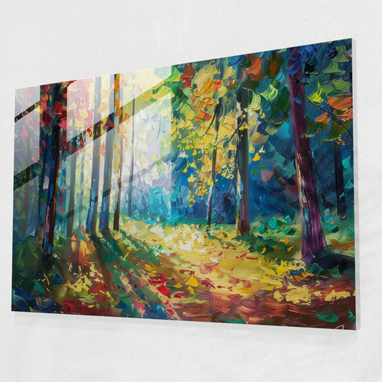 Leonid Afremov Glass Print Forest Wall Art - Leonid Afremov, Home Decoration, Leonid Afremov, Glass Print