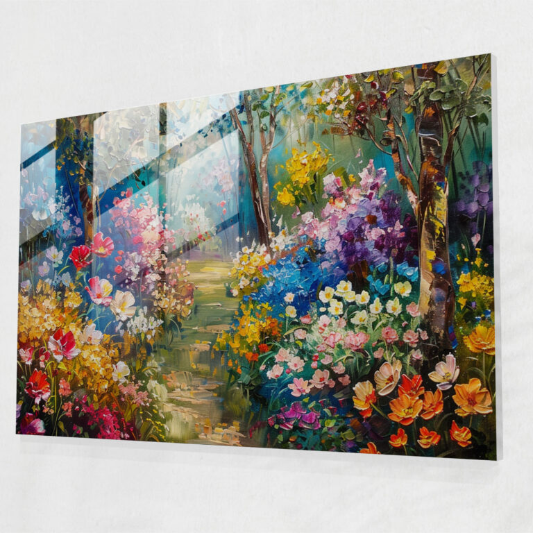 Magical Garden Glass Print - Leonid Afremov, Modern Art, Glass Art, Home Decoration