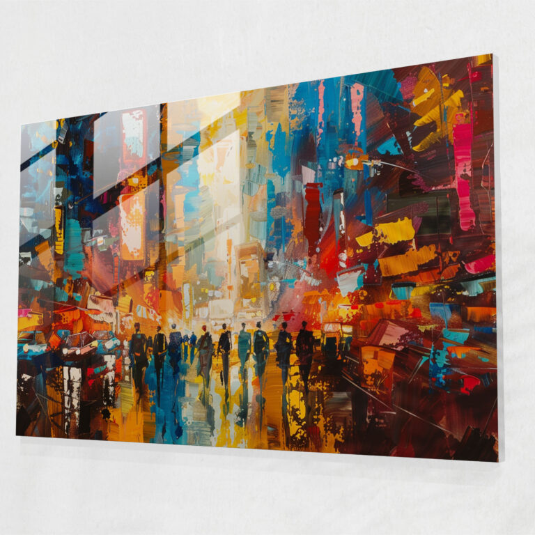 Abstract Cityscape Glass Wall Art - Leonid Afremov, Modern Art, Glass Wall Art, Wall Decoration