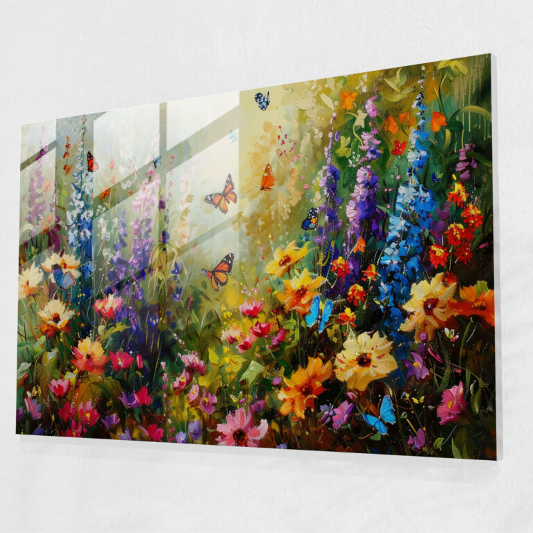 Leonid Afremov Glass Wall Art - Blooming Garden - Leonid Afremov, Glass Print, Leonid Afremov, Glass Art