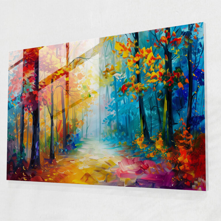 Leonid Afremov Glass Print - Magical Forest - Leonid Afremov, Glass Wall Art, Modern Art, Leonid Afremov