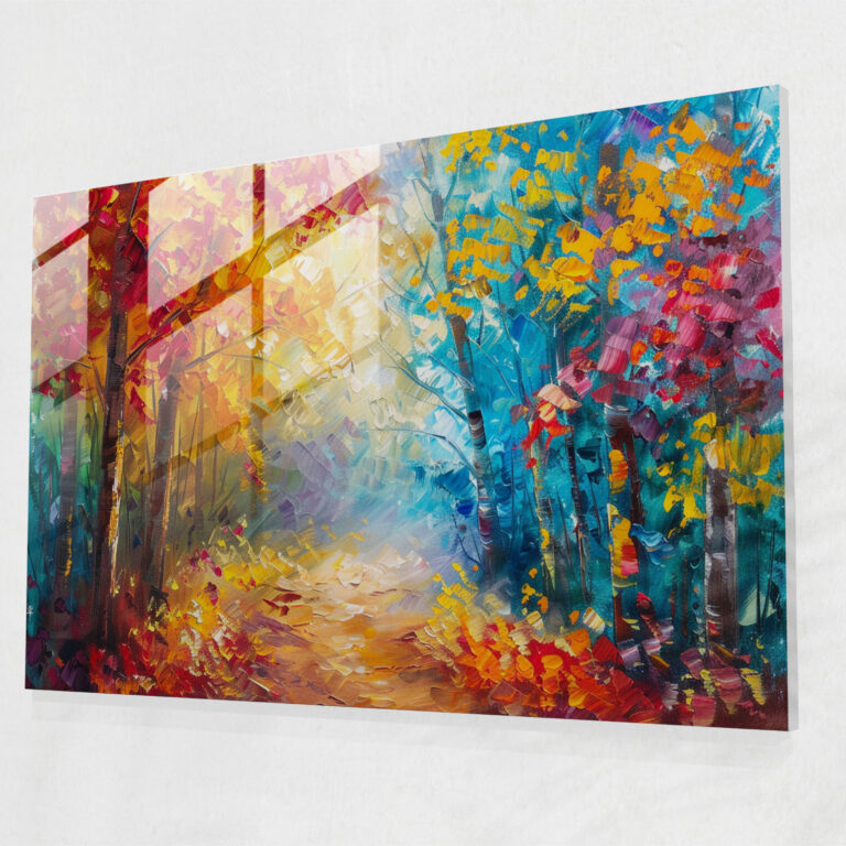 Leonid Afremov Glass Wall Art - Enchanting Forest Glass Print - Leonid Afremov, Leonid Afremov, Glass Art, Home Decoration