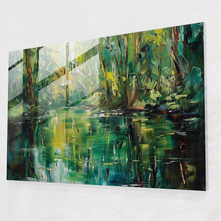 Leonid Afremov Glass Print - Serene Nature Glass Wall Art - Leonid Afremov, Nature, Glass Wall Art, Wall Decoration