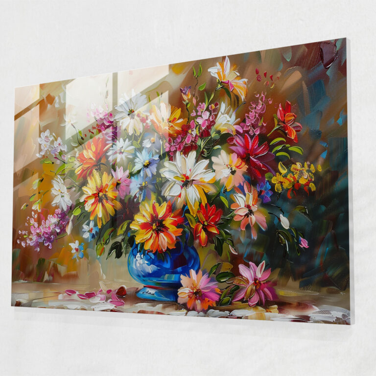 Leonid Afremov Glass Print Floral Wall Art - Leonid Afremov, Leonid Afremov, Glass Wall Art, Glass Print