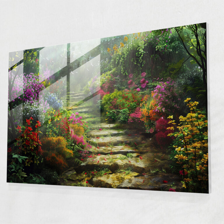 Leonid Afremov Glass Print Enchanted Garden Wall Art - Leonid Afremov, Modern Art, Leonid Afremov, Glass Print