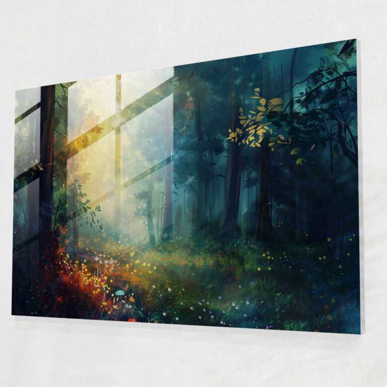 Leonid Afremov Glass Wall Art Forest - Leonid Afremov, Glass Wall Art, Home Decoration, Modern Art