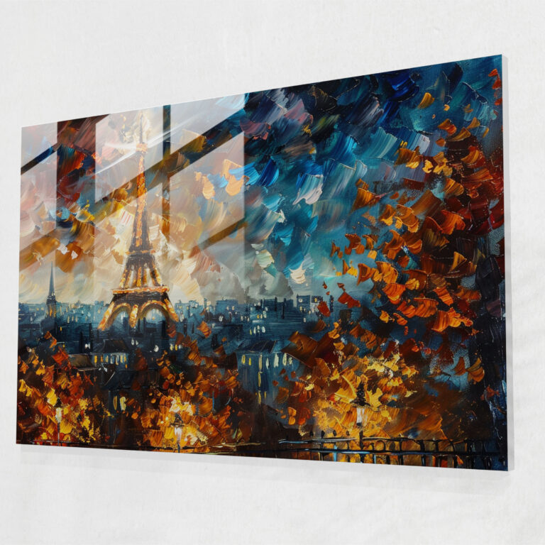 Leonid Afremov Wall Decoration - Paris Skyline - Leonid Afremov, Magic And Romance, Bold Brush Strokes, Home Decoration