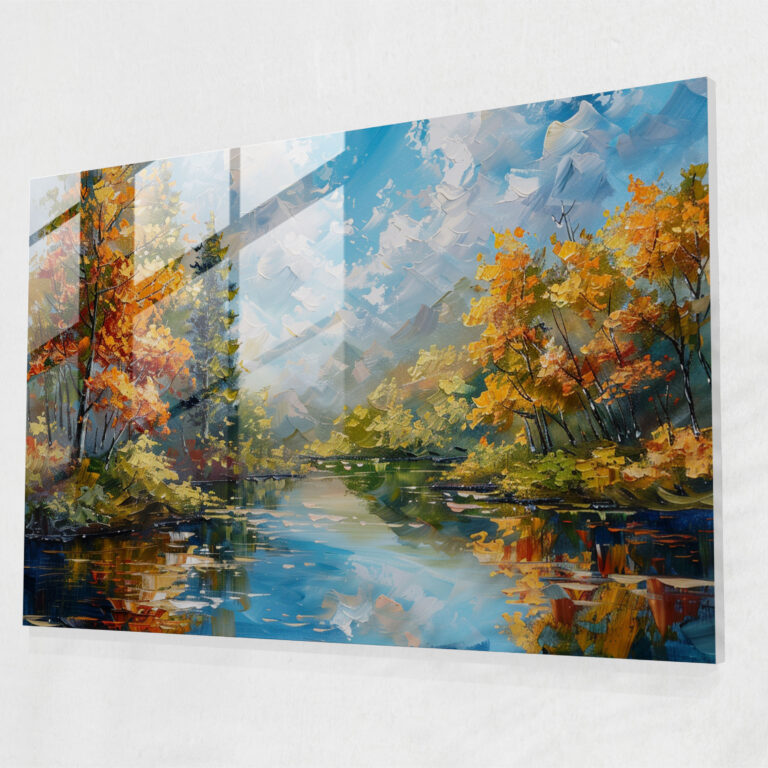 Leonid Afremov Glass Wall Art - Serene Surreal Landscape - Leonid Afremov, Home Decoration, Modern Art, Leonid Afremov