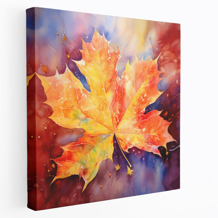 Leaves Canvas Print - Leaves, Wall Decoration, Leaves, Autumn