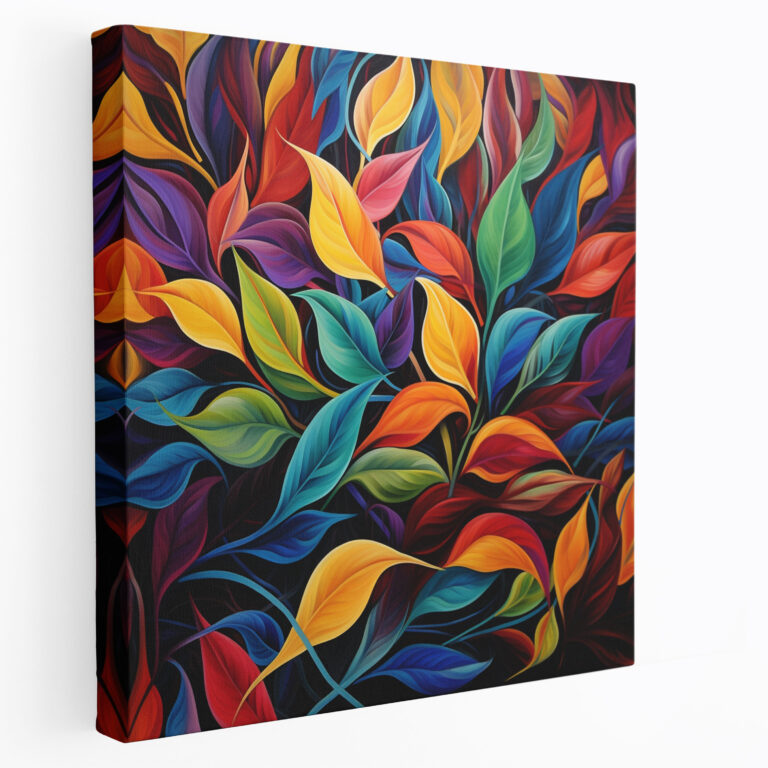Leaves Wall Decoration - Leaves, Canvas Print, Canvas Wall Art, Vibrant Colors