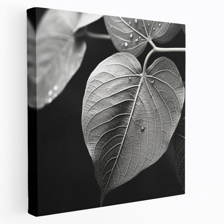Delicate Leaves Canvas Print - Leaves, Canvas Wall Art, Close-Up Capture, Leaves