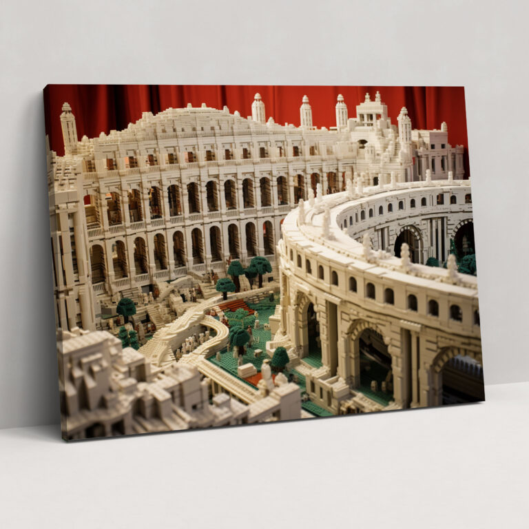 Lego Wall Decoration - Intricate Brick Detail Of Breathtaking Landmark - Lego, Canvas, Lego, Breathtaking Landmark