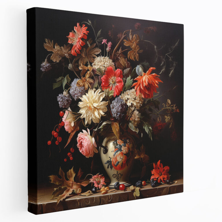 Lenticular Canvas Print - Floral Still Life - Lenticular, Realistic Painting, Canvas Print, Lenticular