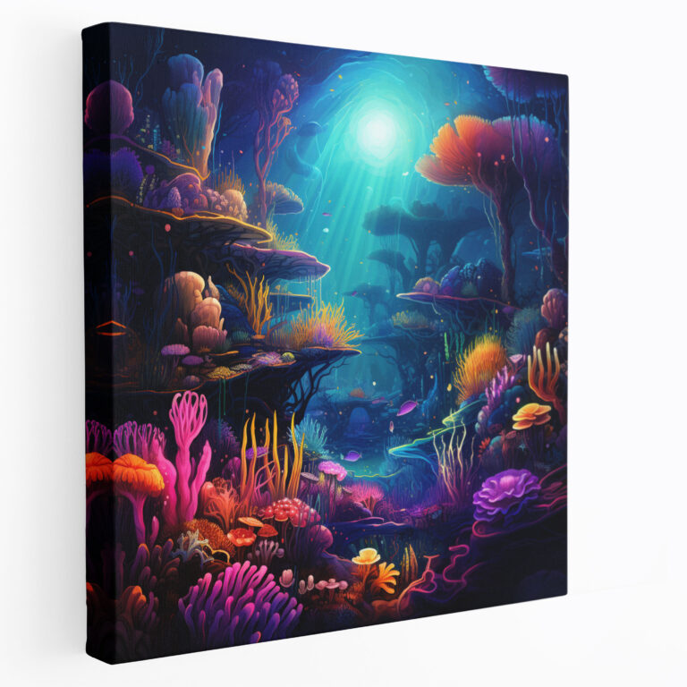 Lenticular Canvas Print - Underwater Fantasy - Lenticular, Marine Life, Home Decoration, Underwater