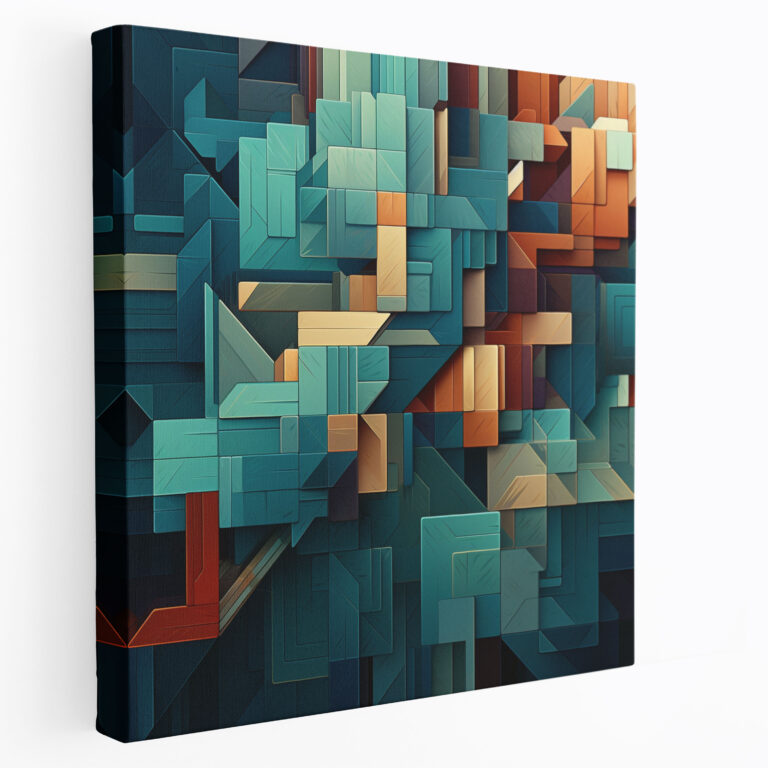 Lenticular Wall Decoration: Geometric Shift - Lenticular, Home Decoration, Abstract Pattern, Lenticular