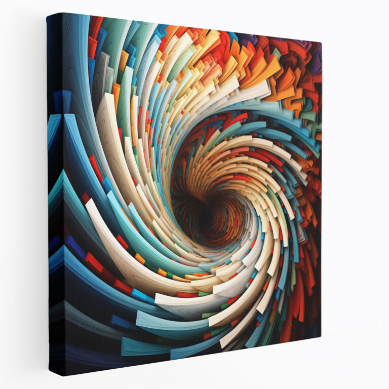Lenticular Wall Decoration: Swirling Illusion - Lenticular, Lenticular, Digital Illustration, Canvas Print