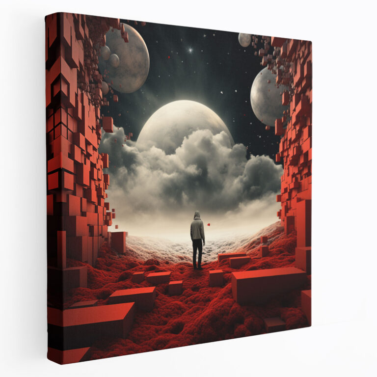 Lenticular Canvas Print: Dreamlike Composition - Lenticular, Wall Decoration, Wall Art, Home Decoration