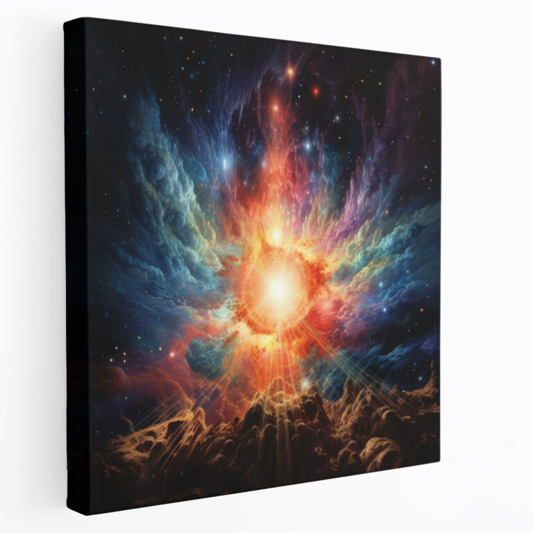 Lenticular Space Canvas Print: Cosmic Wonders - Lenticular, Lenticular, Cosmic, Wall Decoration
